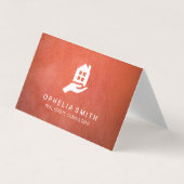 Leder-onroerend goed | Realtor Agent Visitekaartje (Voorkant)