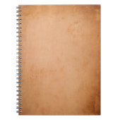  leder-oude Tan-textuurachtergrond van 1800s Notitieboek (Voorkant)