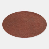 Leder-ovale stickers (Voorkant)