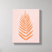 -leder-pasta roze Sinaasappel Canvas Afdruk (Voorkant)