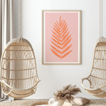 -leder-pasta roze Sinaasappel Poster<br><div class="desc">Poster met flessenpalmleder Roze Oranje</div>