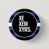 Leder Pride Ronde Button 3,2 Cm (Voorkant)