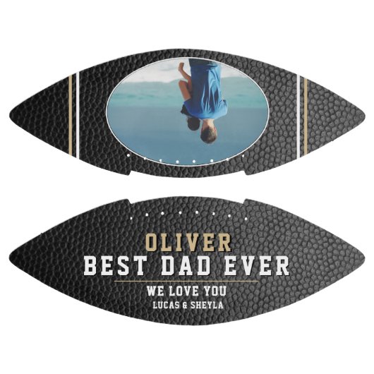 Leder print beste vader ooit foto van vader american football (Panelen)