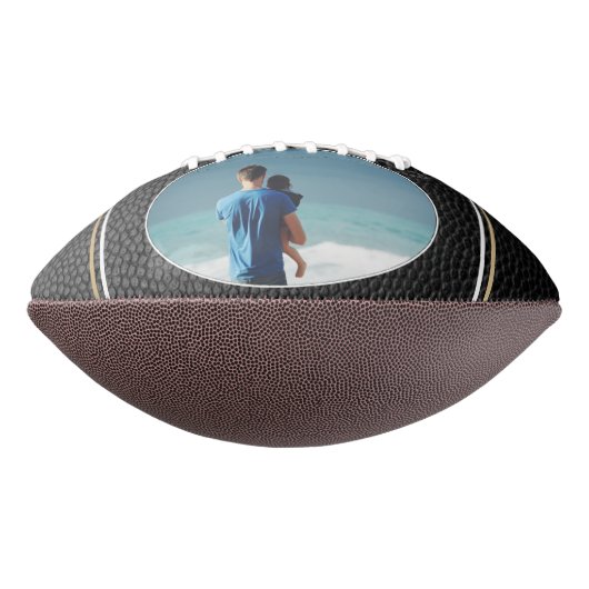 Leder print beste vader ooit foto van vader american football (Gedraaid 90)