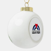 Leder Queer Pride Keramische Bal Ornament (Links)