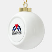 Leder Queer Pride Keramische Bal Ornament (Rechts)