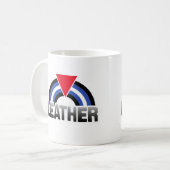 Leder Queer Pride Koffiemok (Voorkant links)