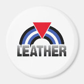 Leder Queer Pride Magneet (Voorkant)