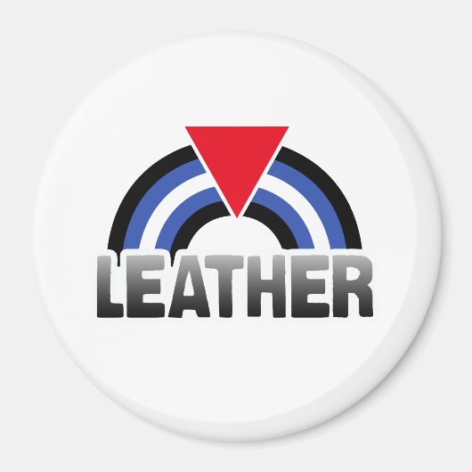Leder Queer Pride Magneet (Voorkant)