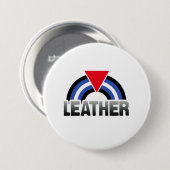 Leder Queer Pride Ronde Button 7,6 Cm (Voorkant /achterkant)