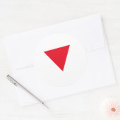 Leder Queer Pride Ronde Sticker (Envelop)