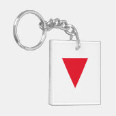 Leder Queer Pride Sleutelhanger (Voorkant Links)
