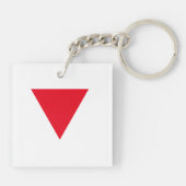 Leder Queer Pride Sleutelhanger (Achterkant)