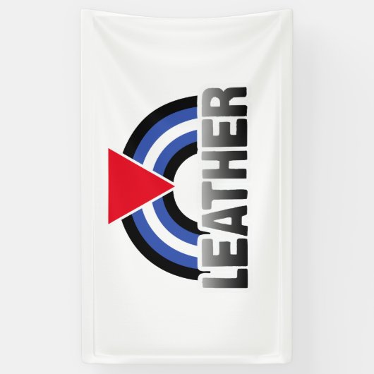 Leder Queer Pride Spandoek (Verticaal)