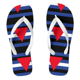 Leder Queer Pride Teenslippers