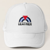 Leder Queer Pride Trucker Pet (Voorkant)
