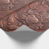  leder roos cadeaupapier (Hoek)