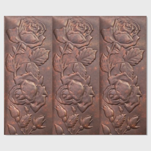  leder roos cadeaupapier (Vlak)