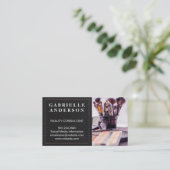 leder | Schoonheid Mode Stylist Visitekaartje (Staand voorkant)