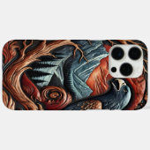 Leder uitziende Majestic Eagle kunstwerk Case-Mate iPhone Case (Achterkant (horizontaal))