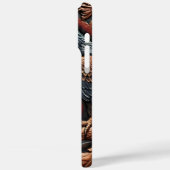 Leder uitziende Majestic Eagle kunstwerk Case-Mate iPhone Case (Achterkant / Links)