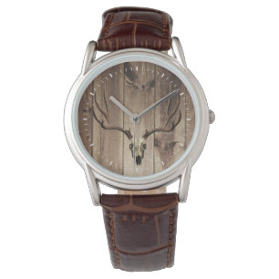 leder van hert horloge