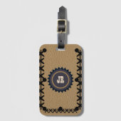 Leder van Zuidwestelijke Stijl Kijk Bagagelabel (Voorkant (verticaal))