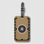 Leder van Zuidwestelijke Stijl Kijk Bagagelabel (Voorkant (verticaal))