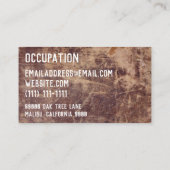 Leder Visitekaartje (Achterkant)