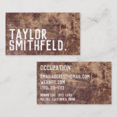 Leder Visitekaartje (Voorkant / Achterkant)