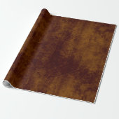 Leder ziet er bruin uitgerooide pleather uit cadeaupapier (Uitgerold)