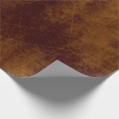 Leder ziet er bruin uitgerooide pleather uit cadeaupapier (Hoek)