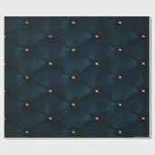 Leder ziet er Groene gouddiamanten uit Cadeaupapier (Vlak)