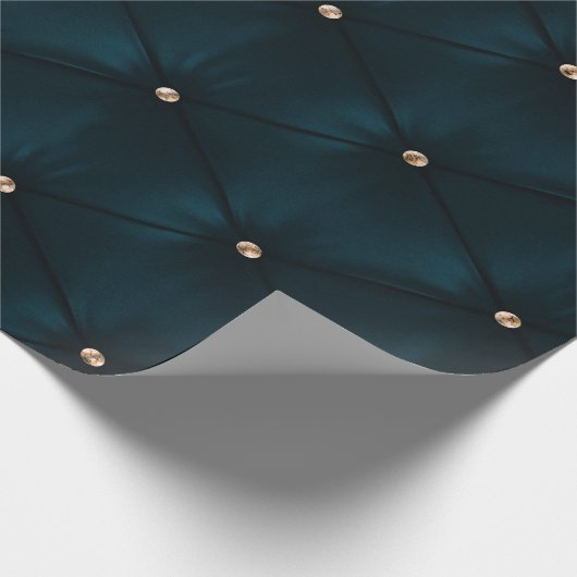 Leder ziet er Groene gouddiamanten uit Cadeaupapier (Hoek)