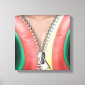 Leder ziet er uit als wandbekleding canvas afdruk (Voorkant)