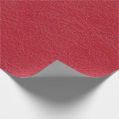 Lederbandroze textiel cadeaupapier (Hoek)