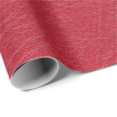Lederbandroze textiel cadeaupapier (Rol Hoek)