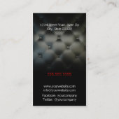 Lederbekleding generiek Visitekaartje (Achterkant)