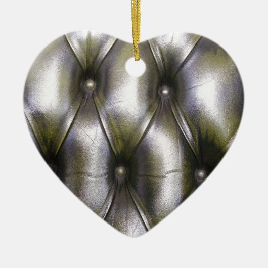 Lederbekleding Keramisch Ornament (Voorkant)