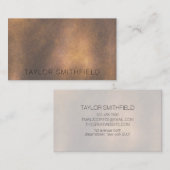 Lederbijtende textuur visitekaartje (Voorkant / Achterkant)