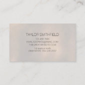 Lederbijtende textuur visitekaartje (Achterkant)