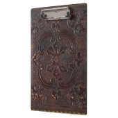 Lederboek van oude kernen klembord (Links)