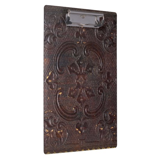 Lederboek van oude kernen klembord (Rechts)