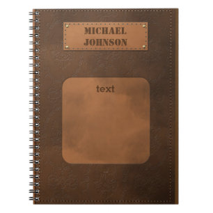 Lederdeksel Notitieboek