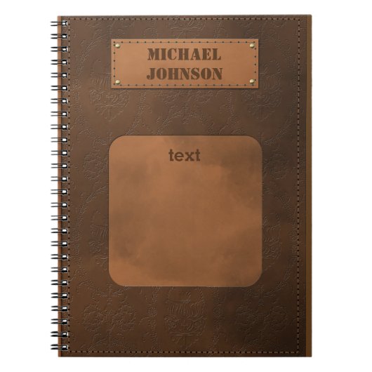 Lederdeksel Notitieboek (Voorkant)
