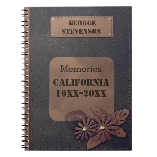 Lederdeksel Notitieboek (Voorkant)