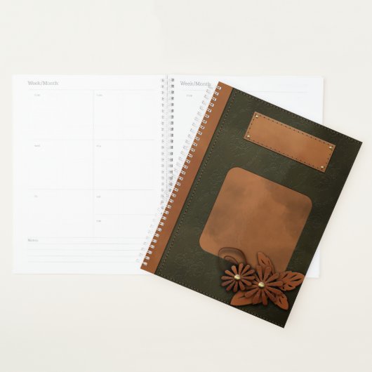 Lederdeksel Planner (Display)