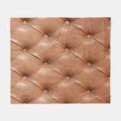 lederen achtergrond fleece deken (Voorkant (Horizontaal))