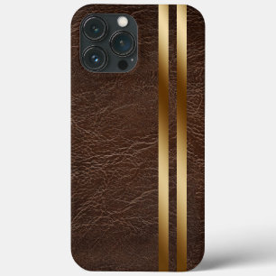 Lederen Afdrukken iPhone 13 Pro Max Hoesje