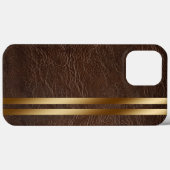 Lederen Afdrukken iPhone 13 Pro Max Hoesje (Achterkant (horizontaal))